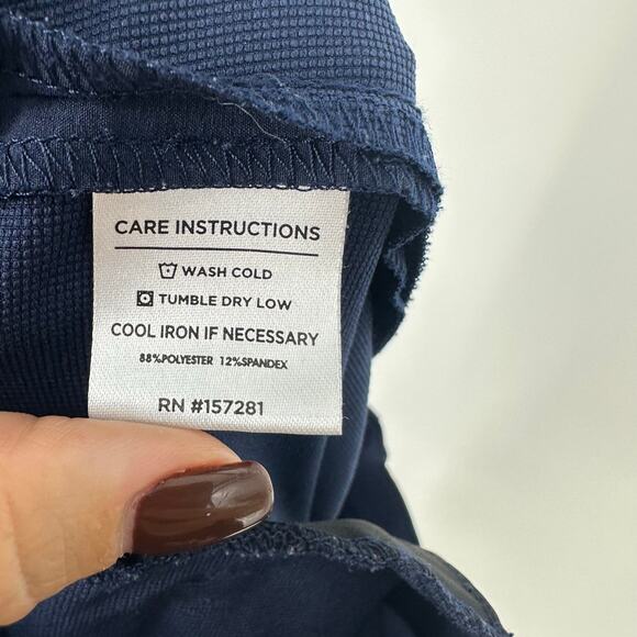 Mizzen Main Helmsman Pants Mens 36x30 Blue Performance Athletic Tapered Stretch - Picture 4 of 12